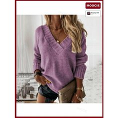 Свитер MOOCIE, размер INT S, , фиолетовый