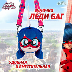 Сумка кросс-боди Miraculous, фактура бархатистая, Леди Баг