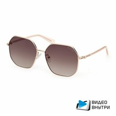 Солнцезащитные очки GUESS, коричневый, золотой