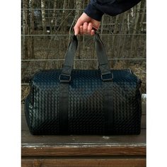 Сумка дорожная , 30 л, 23х23х50 см, ручная кладь, черный Нет бренда