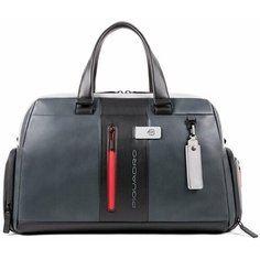 Сумка дорожная PIQUADRO, 31 л, 30х30х49 см, ручная кладь, серый/черный