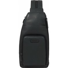 Рюкзак PIQUADRO, фактура матовая, черный матовый