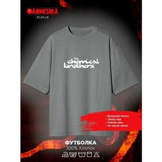Футболка, размер S, серый, серый Нет бренда