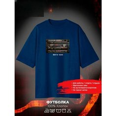 Футболка, размер XL, синий Нет бренда