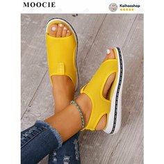 Босоножки MOOCIE, размер Длина стопы 26 см, желтый