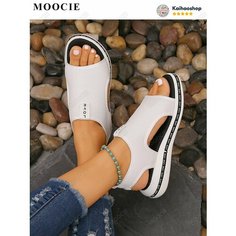 Босоножки MOOCIE, размер Длина стопы 25.5 см, белый