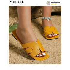 Шлепанцы MOOCIE, размер Длина стопы 25 см, желтый