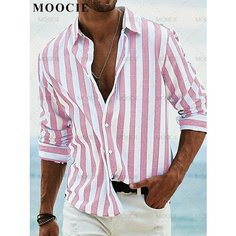 Рубашка MOOCIE, размер 2XL, рoзовый