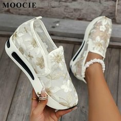 Слипоны MOOCIE, размер Длина стопы 24.5 см, белый