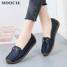 Мокасины MOOCIE, размер Длина стопы 26.5 см, Темно-голубой