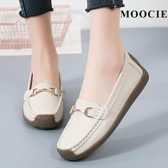 Мокасины MOOCIE, размер Длина стопы 26 см, бежевый