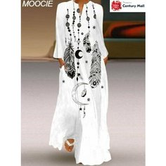 Платье MOOCIE Базовая коллекция, размер 5XL, белый