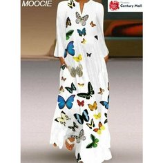 Платье MOOCIE Базовая коллекция, размер 3XL, разноцветный