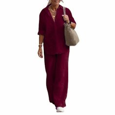 Костюм классический , размер INT 4XL, бордовый Нет бренда