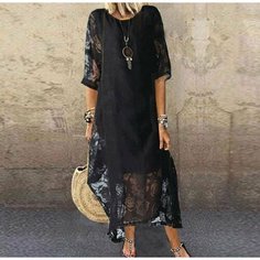 Платье MOOCIE Весна-лето 2024, размер 2XL., черный