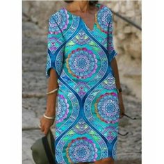 Платье Весна-лето 2024, размер 3XL., синий Нет бренда