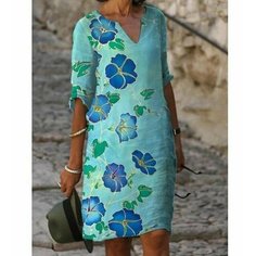 Платье Весна-лето 2024, размер 2XL. Нет бренда