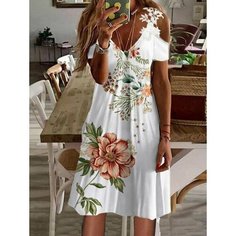 Платье MOOCIE Базовая коллекция, размер INT S, белый