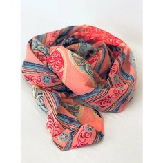 Шарф Girandola для женщин,150х70 см, разноцветный/красный