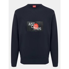 Свитшот JUST CLOTHES, размер 58, , темно-синий