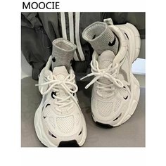 Кроссовки MOOCIE Весна-лето 2024, размер 39, бежевый