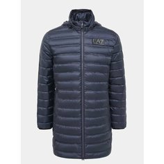 Пуховик EA7 EMPORIO ARMANI, размер M, темно-синий