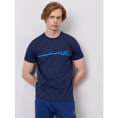 Футболка JUST CLOTHES, размер 48, темно-синий