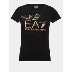 Футболка EA7 EMPORIO ARMANI, размер S, черный