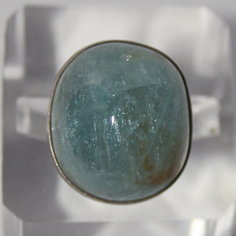 Кольцо True Stones, аквамарин, размер 17, ширина 17 мм, голубой