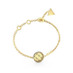 Браслет-цепочка GUESS, кристалл, 1 шт., размер L, золотой