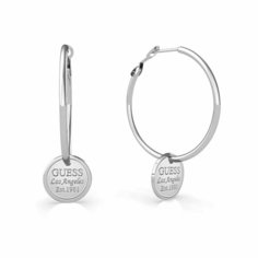 Серьги конго GUESS, серебристый