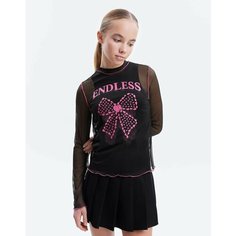 Лонгслив Gloria Jeans, размер 12-14л/158-164, черный