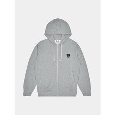 Худи Comme des Garcons PLAY Double Heart, размер XL, , серый