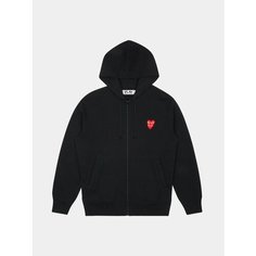 Худи Comme des Garcons PLAY Double Heart, размер L, , черный