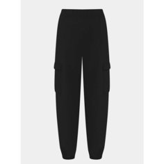 Брюки спортивные EA7 EMPORIO ARMANI, размер 46/48, черный