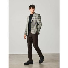 Брюки JUST CLOTHES, размер 56, коричневый