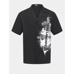 Рубашка Karl Lagerfeld, размер S, черный/белый