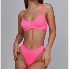 Комплект нижнего белья, размер M, розовый Нет бренда