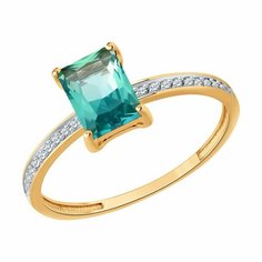 Кольцо SOKOLOV, красное золото, 585 проба, размер 17.5