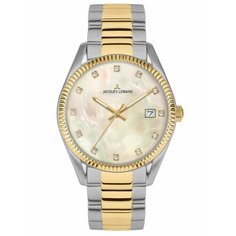 Наручные часы JACQUES LEMANS, серебряный, золотой