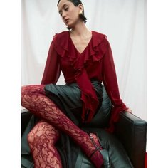 Блуза WONDERCLO, размер 46/L, бордовый