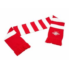Шарф Atributika & Club ФК Спартак Москва для взрослых и детей,120х16.5 см, универсальный, красный
