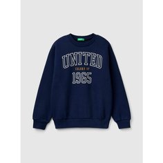 Свитшот UNITED COLORS OF BENETTON, размер 140, синий