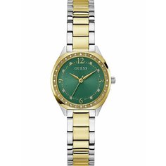 Наручные часы GUESS, GW0767L4 серебристый/золотистый/зеленый