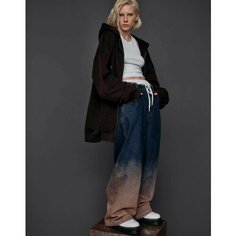 Джинсы Gloria Jeans, размер 14+/170 (42), синий, бежевый