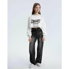 Джинсы Gloria Jeans, размер 8-9л/134 (34), черный