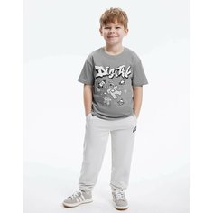 Футболка Gloria Jeans, размер 12-24мес/86-92, серый