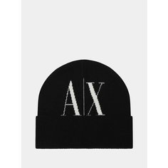 Шапка Armani Exchange для женщин, размер Б/Р, черный