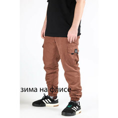 Брюки BLK CROWN, размер M, коричневый