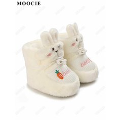 Пинетки MOOCIE, размер (13-18 месяцев) 13 см по стельке, белый